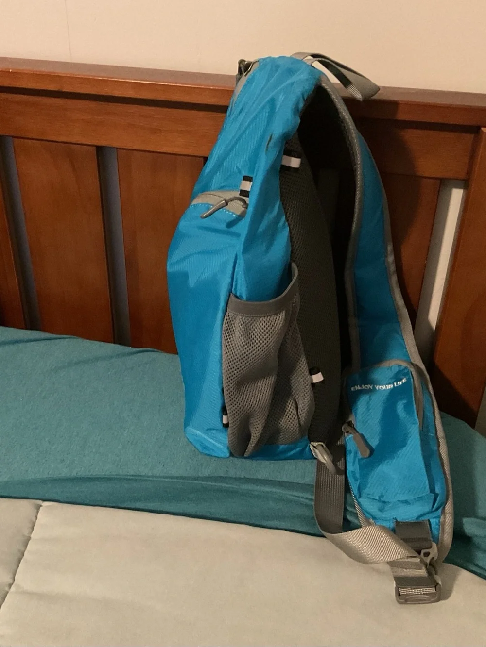 Unbranded Teal Sling Belt Bag for Men - Hands-Free Daily Carry